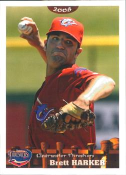 2008 Grandstand Clearwater Threshers #NNO Brett Harker Front
