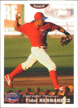 2008 Grandstand Clearwater Threshers #NNO Fidel Hernandez Front
