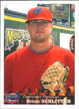 2008 Grandstand Clearwater Threshers #NNO Brian Schlitter Front