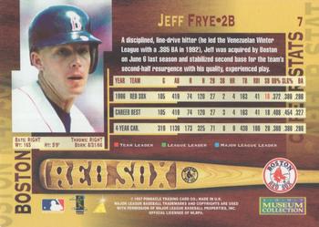 1997 Pinnacle - Museum Collection #7 Jeff Frye Back