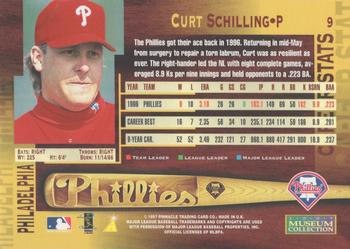 1997 Pinnacle - Museum Collection #9 Curt Schilling Back