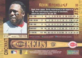 1997 Pinnacle - Museum Collection #33 Kevin Mitchell Back