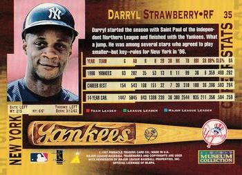 1997 Pinnacle - Museum Collection #35 Darryl Strawberry Back