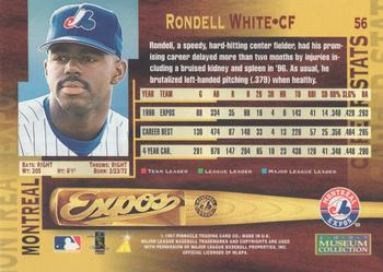 1997 Pinnacle - Museum Collection #56 Rondell White Back