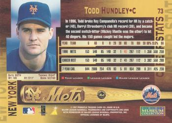 1997 Pinnacle - Museum Collection #73 Todd Hundley Back