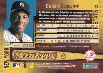1997 Pinnacle - Museum Collection #82 Dwight Gooden Back