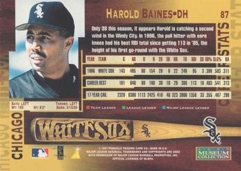1997 Pinnacle - Museum Collection #87 Harold Baines Back