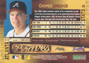 1997 Pinnacle - Museum Collection #96 Chipper Jones Back
