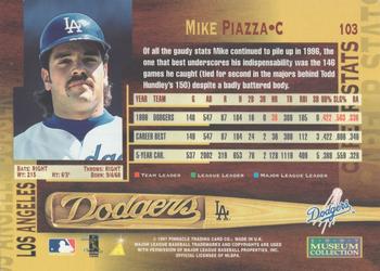 1997 Pinnacle - Museum Collection #103 Mike Piazza Back