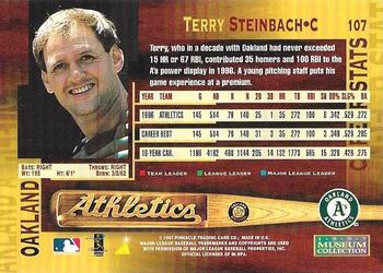1997 Pinnacle - Museum Collection #107 Terry Steinbach Back
