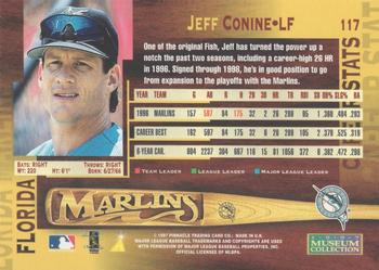 1997 Pinnacle - Museum Collection #117 Jeff Conine Back