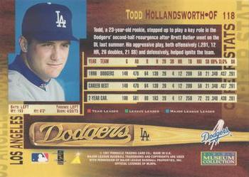 1997 Pinnacle - Museum Collection #118 Todd Hollandsworth Back