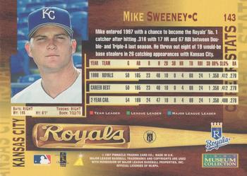 1997 Pinnacle - Museum Collection #143 Mike Sweeney Back