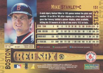 1997 Pinnacle - Museum Collection #151 Mike Stanley Back