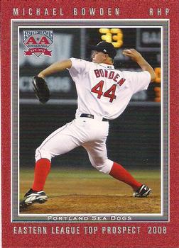 2008 Grandstand Eastern League Top Prospects #NNO Michael Bowden Front