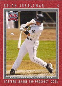 2008 Grandstand Eastern League Top Prospects #NNO Brian Jeroloman Front