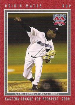 2008 Grandstand Eastern League Top Prospects #NNO Osiris Matos Front