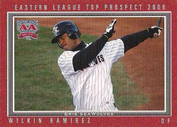 2008 Grandstand Eastern League Top Prospects #NNO Wilkin Ramirez Front