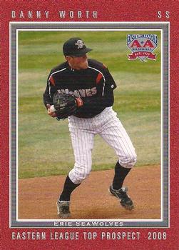 2008 Grandstand Eastern League Top Prospects #NNO Danny Worth Front