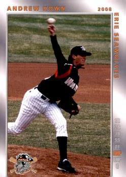 2008 Grandstand Erie SeaWolves #NNO Andrew Kown Front