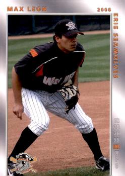 2008 Grandstand Erie SeaWolves #NNO Max Leon Front