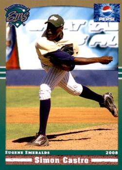 2008 Grandstand Eugene Emeralds #NNO Simon Castro Front