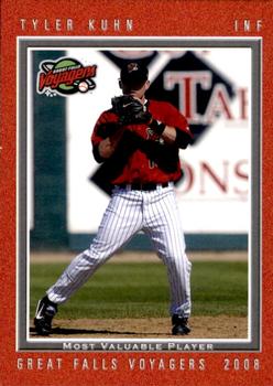2008 Grandstand Great Falls Voyagers #7 Tyler Kuhn Front
