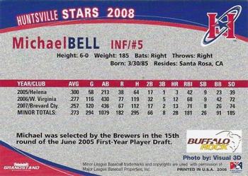 2008 Grandstand Huntsville Stars #NNO Michael Bell Back