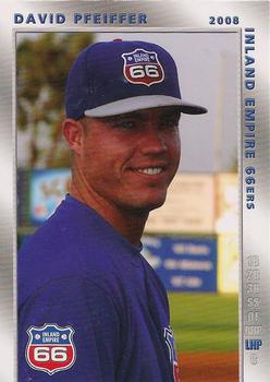 2008 Grandstand Inland Empire 66ers #NNO David Pfeiffer Front
