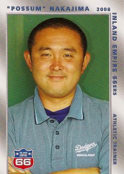 2008 Grandstand Inland Empire 66ers #NNO Possum Nakajima Front