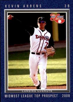 2008 Grandstand Midwest League Top Prospects #NNO Kevin Ahrens Front