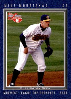2008 Grandstand Midwest League Top Prospects #NNO Mike Moustakas Front