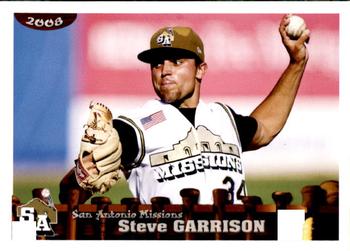 2008 Grandstand San Antonio Missions #7 Steve Garrison Front