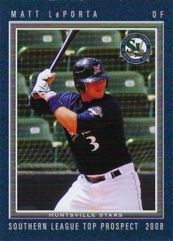 2008 Grandstand Southern League Top Prospects #NNO Matt LaPorta Front