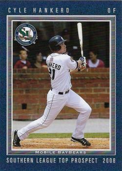2008 Grandstand Southern League Top Prospects #NNO Cyle Hankerd Front