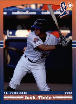 2008 Grandstand St. Lucie Mets #NNO Josh Thole Front