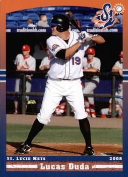 2008 Grandstand St. Lucie Mets #NNO Lucas Duda Front