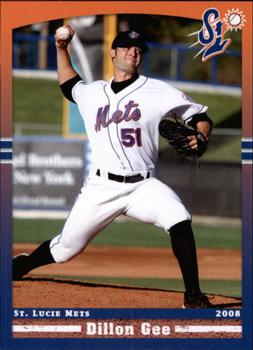 2008 Grandstand St. Lucie Mets #NNO Dillon Gee Front