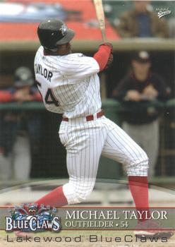 2008 MultiAd Lakewood BlueClaws #25 Michael Taylor Front