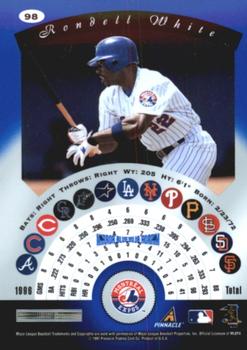 1997 Pinnacle Certified - Mirror Blue #98 Rondell White Back