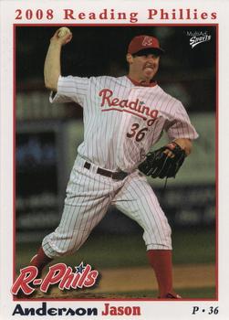 2008 MultiAd Reading Phillies #2 Jason Anderson Front