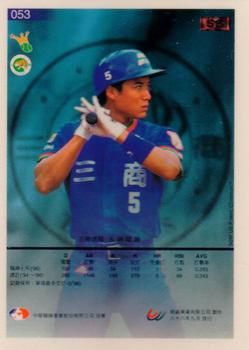 1996 CPBL Pro-Card Series 3 - Baseball Hall of Fame #053 Kun-Han Lin Back