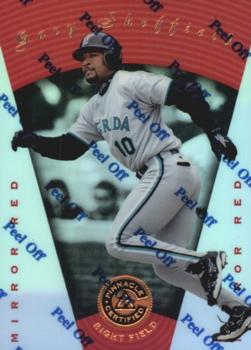 1997 Pinnacle Certified - Mirror Red #44 Gary Sheffield Front