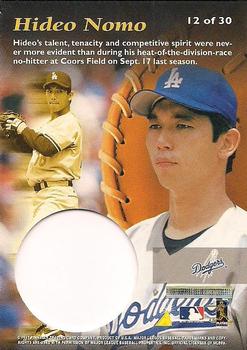 1997 Pinnacle Mint Collection #12 Hideo Nomo Back