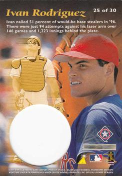 1997 Pinnacle Mint Collection #25 Ivan Rodriguez Back