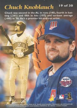 1997 Pinnacle Mint Collection - Gold #19 Chuck Knoblauch Back