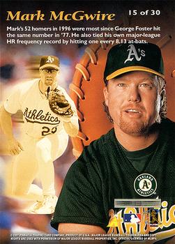 1997 Pinnacle Mint Collection - Silver #15 Mark McGwire Back