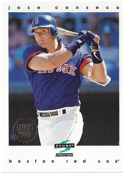 1997 Score - Artist's Proof White Border #170 Jose Canseco Front