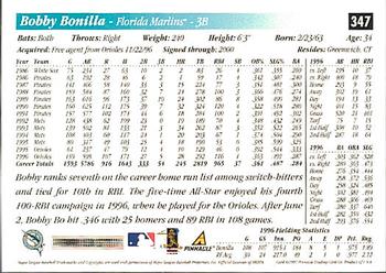 1997 Score - Hobby Reserve by Score #347 Bobby Bonilla Back