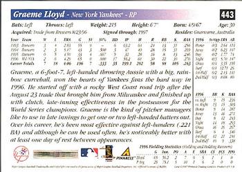 1997 Score - Hobby Reserve by Score #443 Graeme Lloyd Back